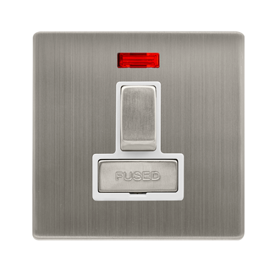 13A INGOT SWITCHED FUSED CONNECTION UNIT WITH NEON