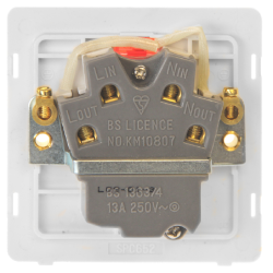 13A INGOT SWITCHED FUSED CONNECTION UNIT WITH NEON