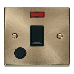 VPAB023BK Deco 20A 1 Gang DP Switch With Flex Outl