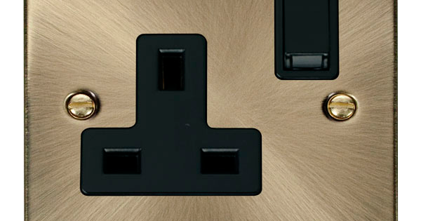VPAB035BK Deco 1 Gang 13A DP Switched Socket Outle