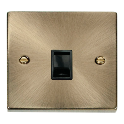 VPAB115BK Deco Single RJ11 Socket  (Ireland/USA) -