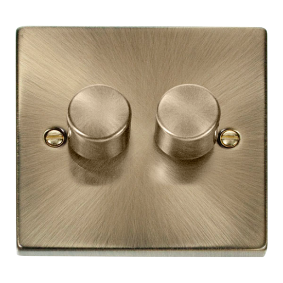 VPAB152 Deco 2 Gang 2 Way 400Va Dimmer Switch
