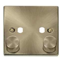 VPAB152PL Deco VPAB 2 GANG DOUBLE DIMMER PLATE & K