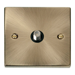 VPAB156BK Deco 1 Gang Satellite Socket Outlet - Bl