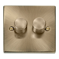 VPAB162 Deco VPAB 2GANG 2WAY 100W LED DIMMER SWITC