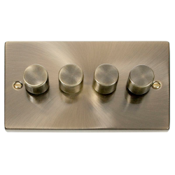 VPAB164 Deco VPAB 4GANG 2WAY 75W LED DIMMER SWITCH