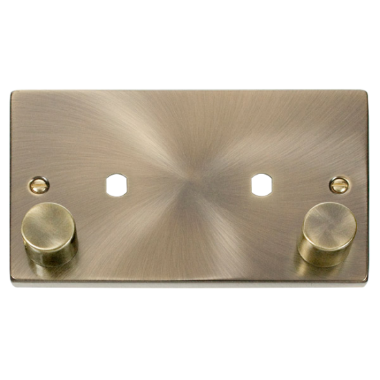 VPAB186 Deco 2 Gang Plate Twin Aperture (1630W Max