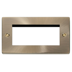 VPAB312 Deco Double Plate (Quad Media Module Apert