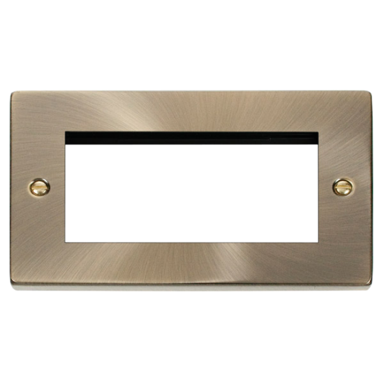 VPAB312 Deco Double Plate (Quad Media Module Apert