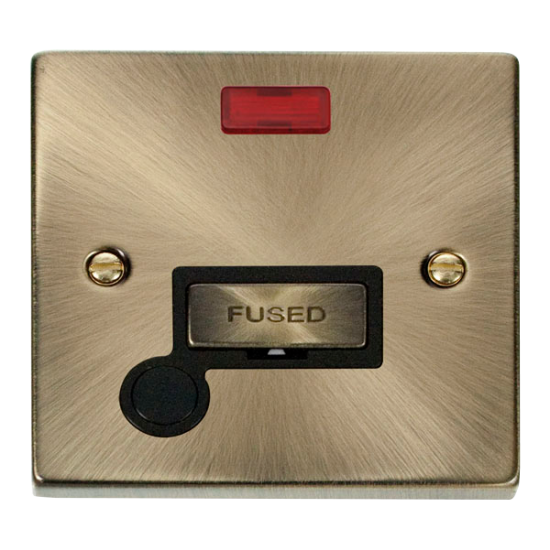 VPAB553BK Deco 13A Fused 'Ingot' Connection Unit W