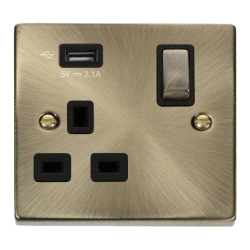 VPAB571UBK Deco 1G SKT USB 2.1A DECO