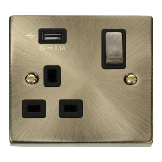 VPAB571UBK Deco 1G SKT USB 2.1A DECO