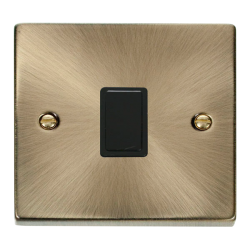 VPAB622BK Deco 20A 1 Gang DP Switch - Black