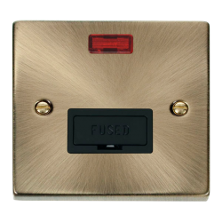 VPAB653BK Deco 13A Fused Connection Unit With Neon