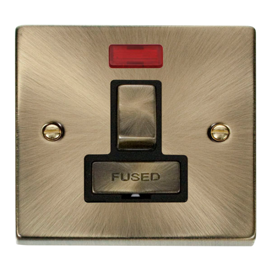 VPAB752BK Deco 13A Fused 'Ingot' Switched Connecti
