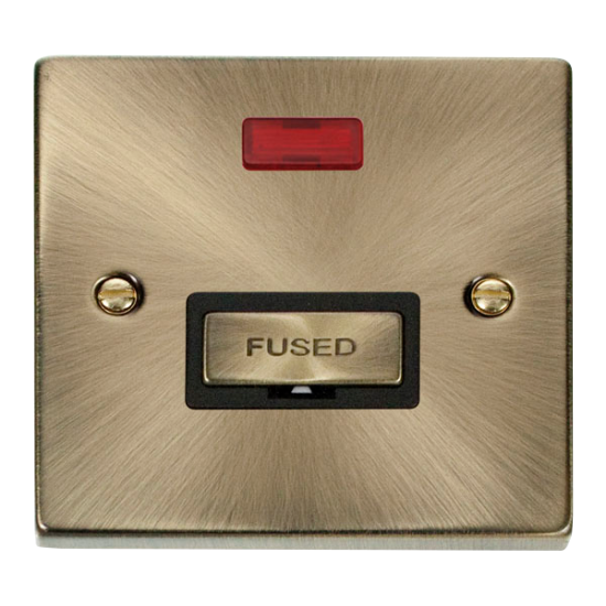 VPAB753BK Deco 13A Fused 'Ingot' Connection Unit W