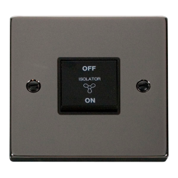 VPBN020BK Deco 10A 1 Gang 3 Pole Fan Isolation Swi