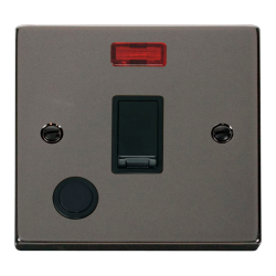 VPBN023BK Deco 20A 1 Gang DP Switch With Flex Outl