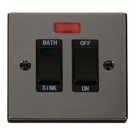 VPBN024BK Deco 20A DP Sink/Bath Switch - Black