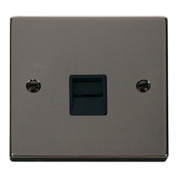 VPBN120BK Deco Single Telephone Socket Outlet Mast