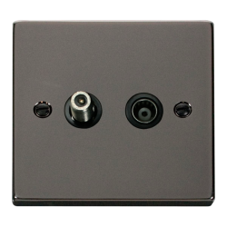 VPBN170BK Deco 1 Gang Satellite & Coaxial Socket O