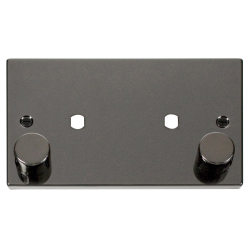 VPBN186 Deco 2 Gang Plate Twin Aperture (1630W Max
