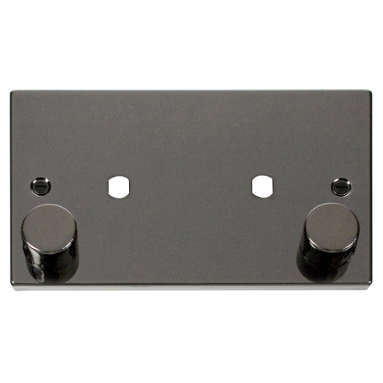 VPBN186 Deco 2 Gang Plate Twin Aperture (1630W Max