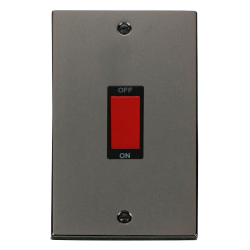 VPBN202BK Deco 2 Gang 45A DP Switch - Black