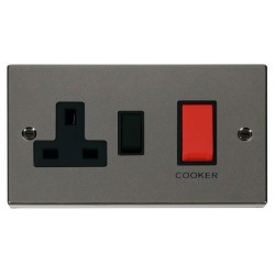 VPBN204BK Deco 45A DP Switch + 13A Switched Socket