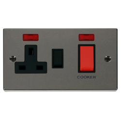 VPBN205BK Deco 45A DP Switch + 13A Switched Socket