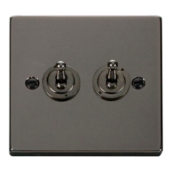 VPBN422 Deco 2 Gang 2 Way 10AX Toggle Switch