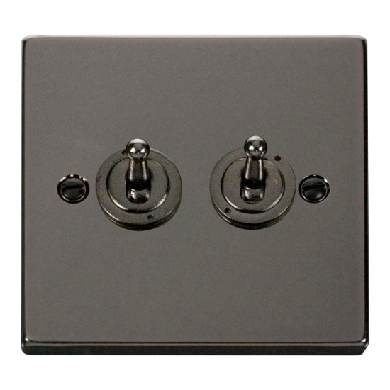 VPBN422 Deco 2 Gang 2 Way 10AX Toggle Switch