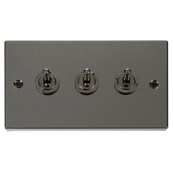 VPBN423 Deco 3 Gang 2 Way 10AX Toggle Switch