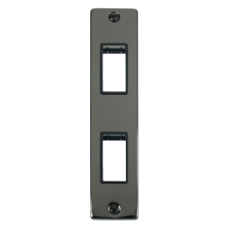 VPBN472BK Deco Double Architrave Plate & Aperture