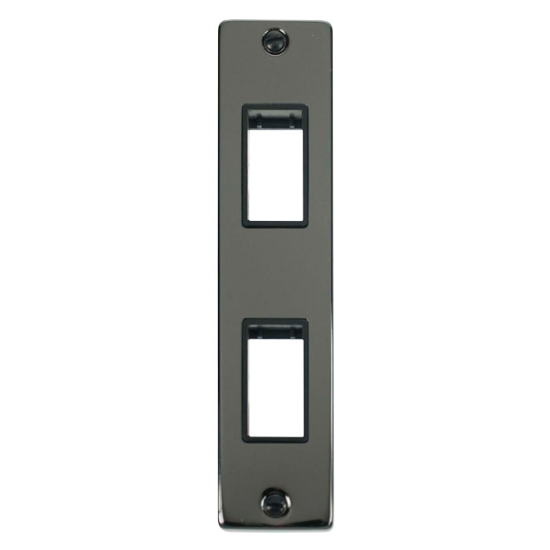 VPBN472BK Deco Double Architrave Plate & Aperture
