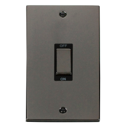 VPBN502BK Deco Ingot 2 Gang 45A DP Switch - Black
