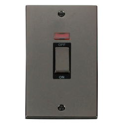 VPBN503BK Deco Ingot 2 Gang 45A DP Switch With Neo