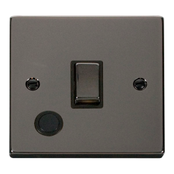 VPBN522BK Deco 20A 1 Gang DP 'Ingot' Switch With F