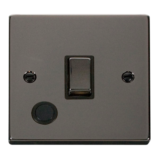 VPBN522BK Deco 20A 1 Gang DP 'Ingot' Switch With F
