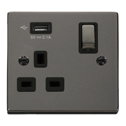 VPBN571UBK Deco 1G SKT USB 2.1A DECO