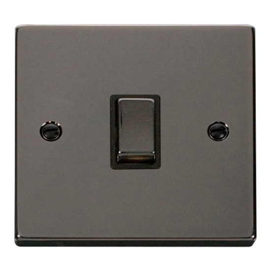 VPBN722BK Deco 20A 1 Gang DP 'Ingot' Switch - Blac
