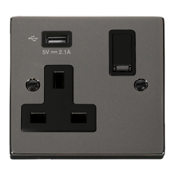 VPBN771UBK Deco 1G SKT USB 2.1A DECO