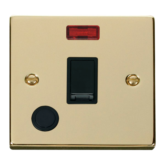 VPBR023BK Deco 20A 1 Gang DP Switch With Flex Outl