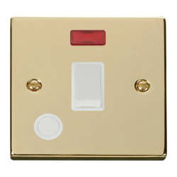 VPBR023WH Deco 20A 1 Gang DP Switch With Flex Outl