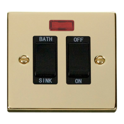 VPBR024BK Deco 20A DP Sink/Bath Switch - Black