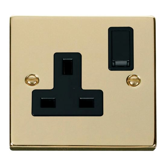 VPBR035BK Deco 1 Gang 13A DP Switched Socket Outle