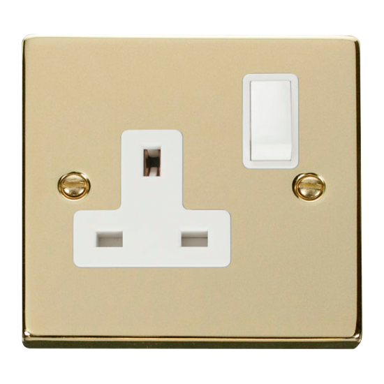 VPBR035WH Deco 1 Gang 13A DP Switched Socket Outle