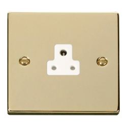 VPBR039WH Deco 2A Round Pin Socket Outlet - White