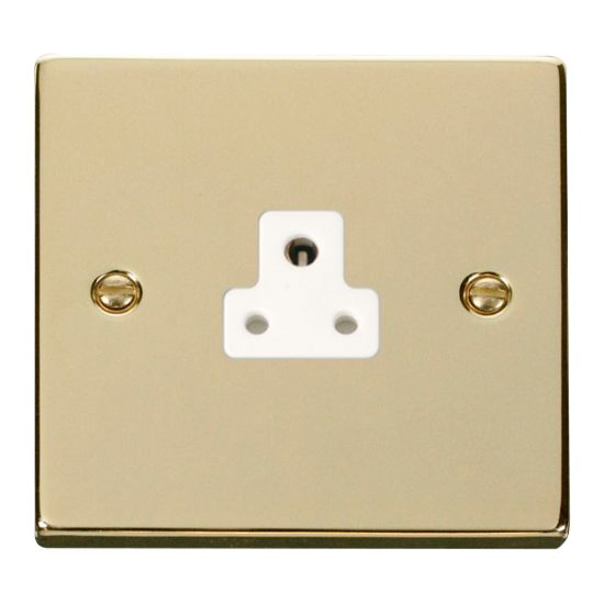 VPBR039WH Deco 2A Round Pin Socket Outlet - White