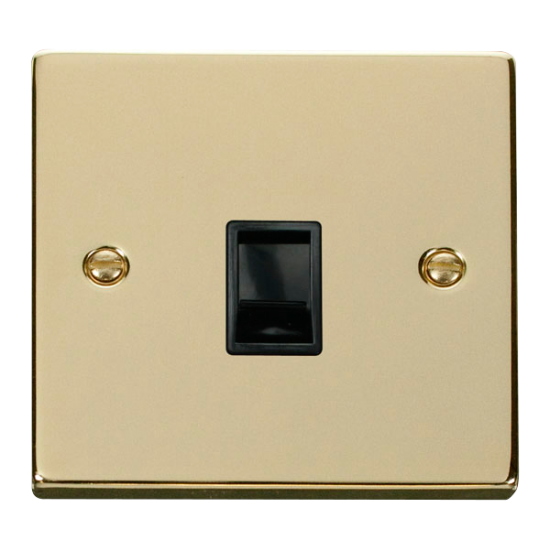 VPBR115BK Deco Single RJ11 Socket  (Ireland/USA) -